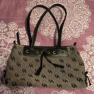 Dooney & Bourke Black and Brown Monogram Bag